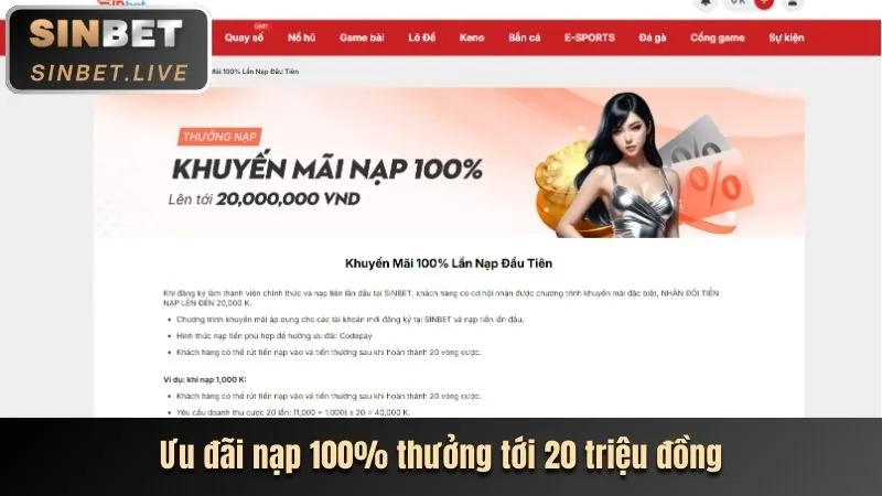 Ưu đãi nạp lần đầu